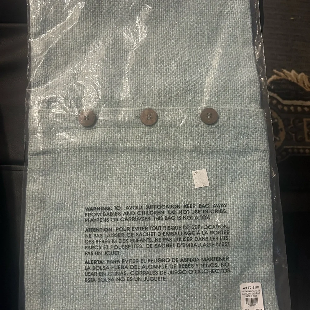 West Elm Textured Button Pillow Cover